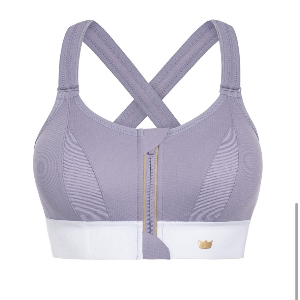 Shefit Ultimate Sports Bra High Impact in Victorious Purple White Size 2Luxe NWT